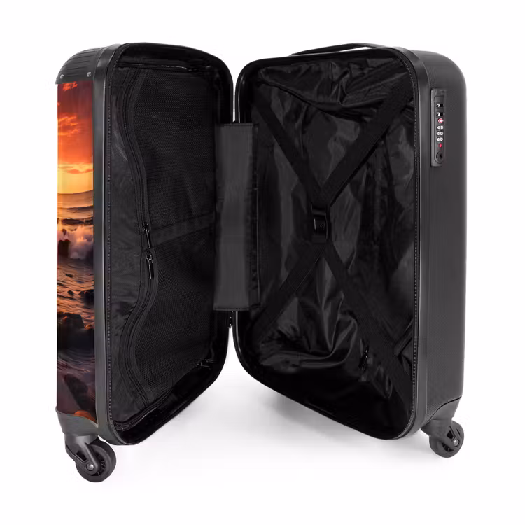 Suitcase - Rocky beach at sunset — 3