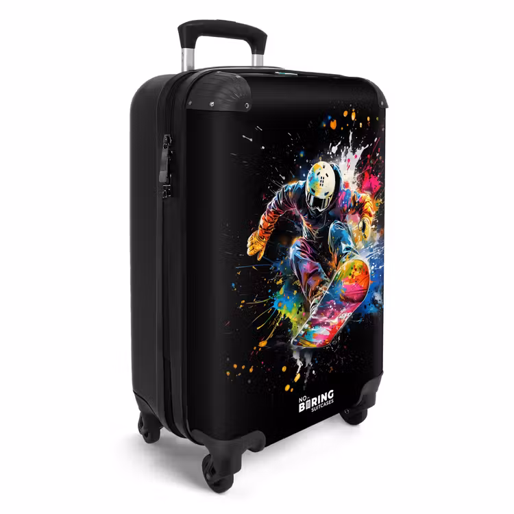 Suitcase - Snowboarder with graffiti — 4