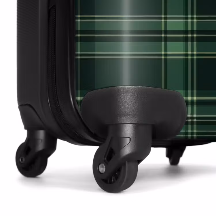 Suitcase - Classic checkered pattern in shades of green — 6