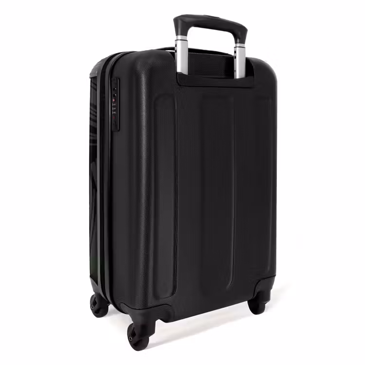 Suitcase - Large leaves in black with dark green — 2