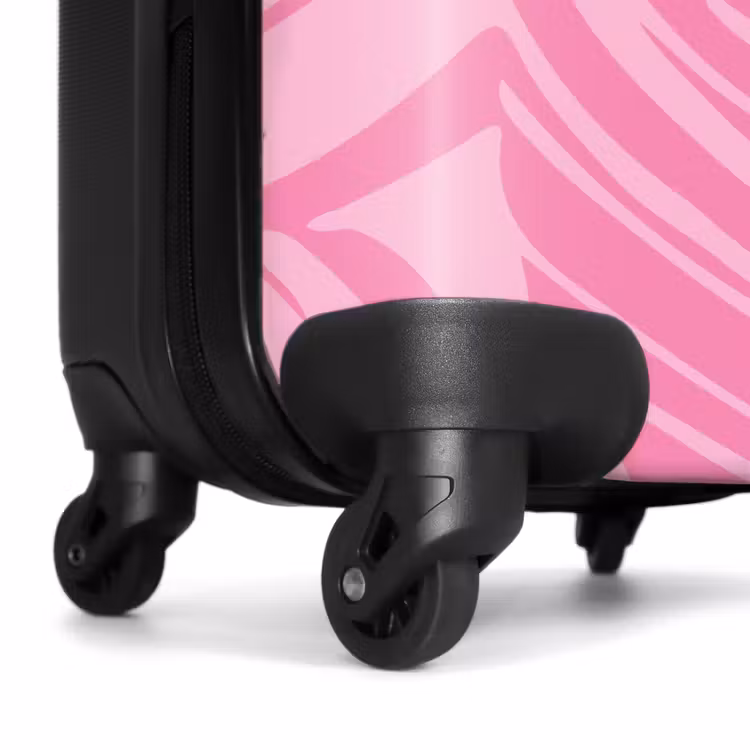 Suitcase - Large leaves in different shades of pink — 6