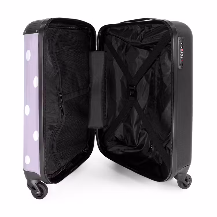 Suitcase - Light purple background with white dots — 3
