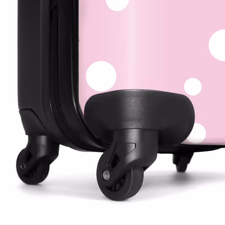 Suitcase - Pink background with white dots — 6