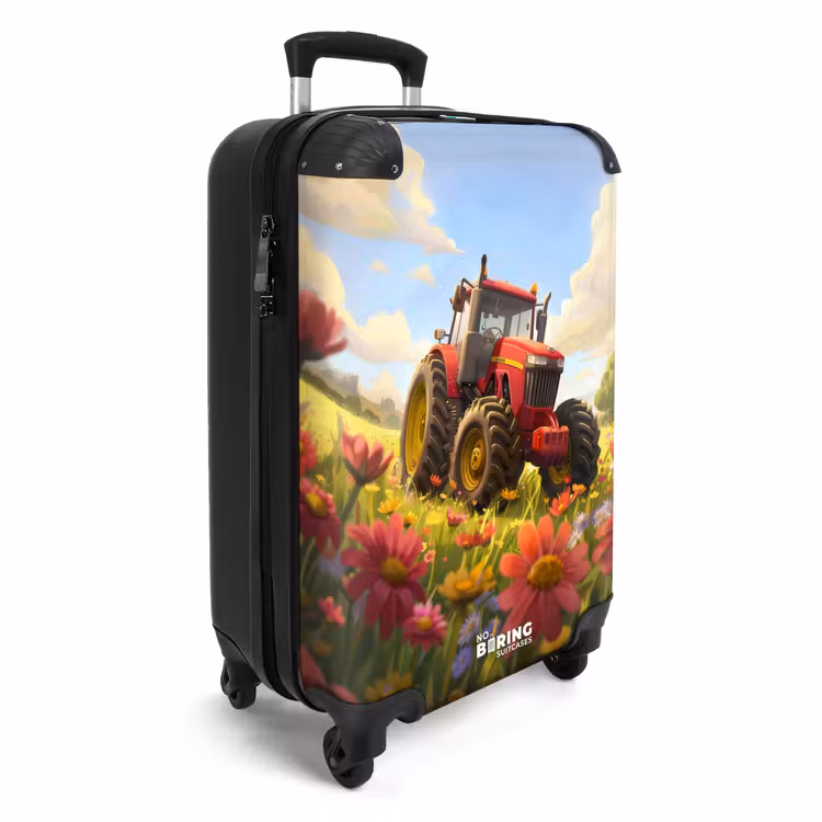 Suitcase - Tractor in flower meadow — 4