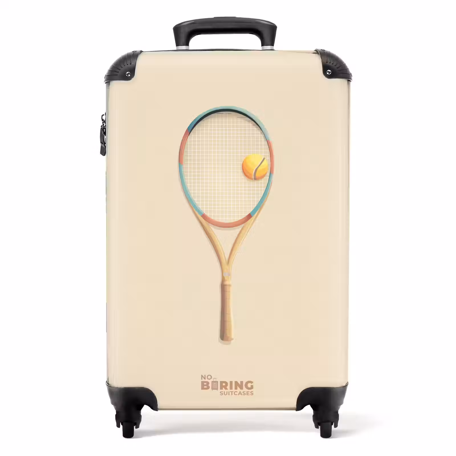Suitcase - A tennis racket in beige shades — 1