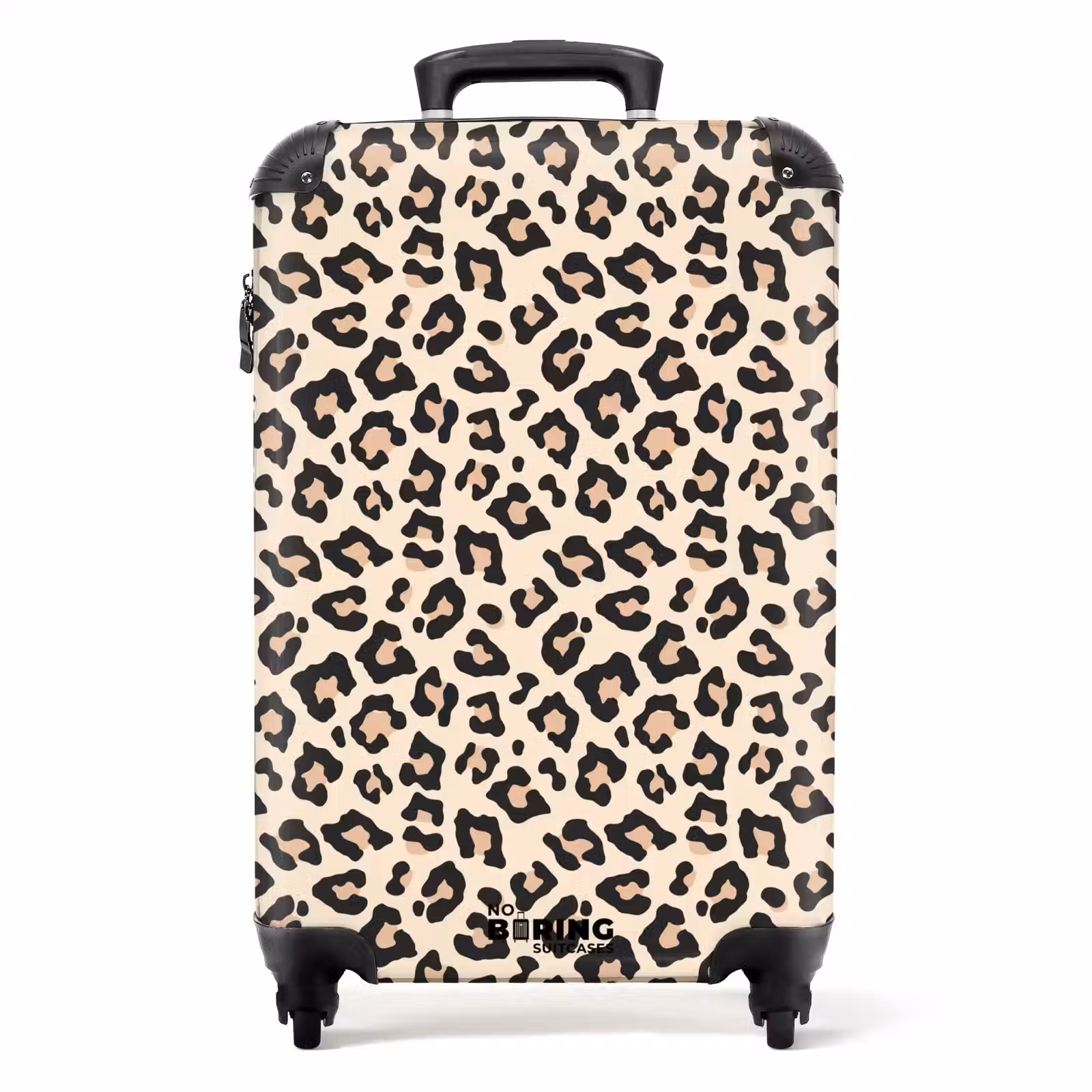 Suitcase - Beige leopard spot pattern — 1