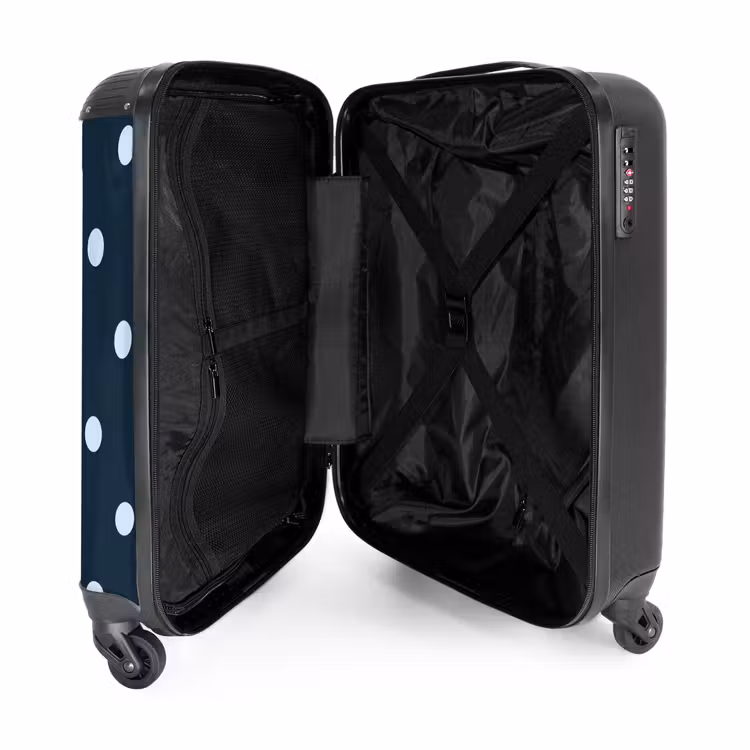 Suitcase - Blue dots pattern — 3