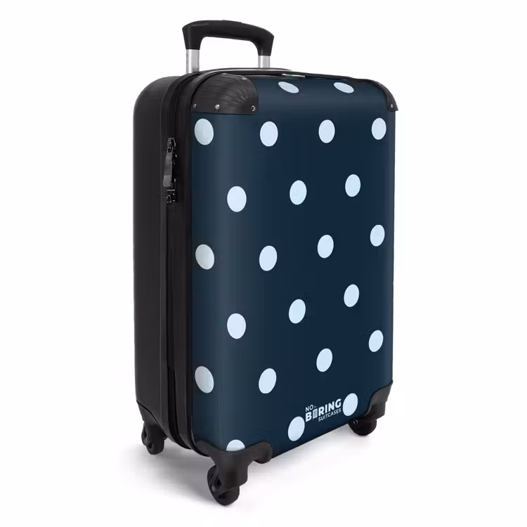 Suitcase - Blue dots pattern — 4