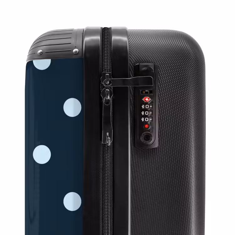 Suitcase - Blue dots pattern — 5