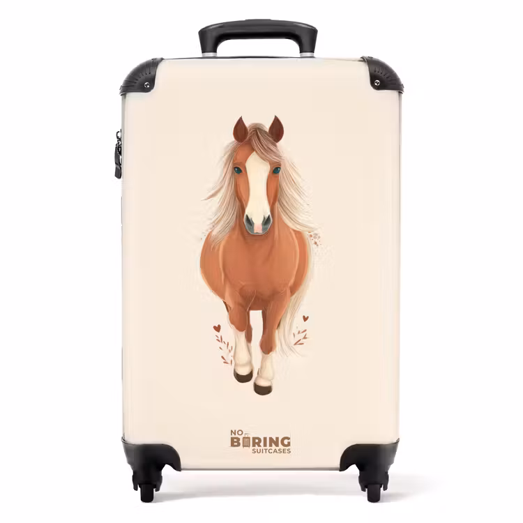 Suitcase - Brown horse in gallop — 1