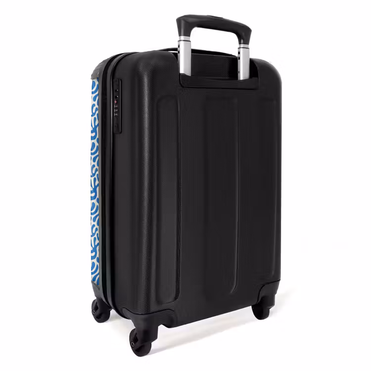 Suitcase - Leaf shapes on beige background — 2