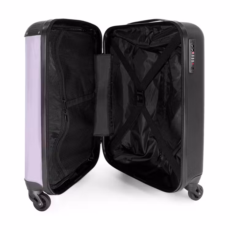 Suitcase - Purple background with white butterfly — 3