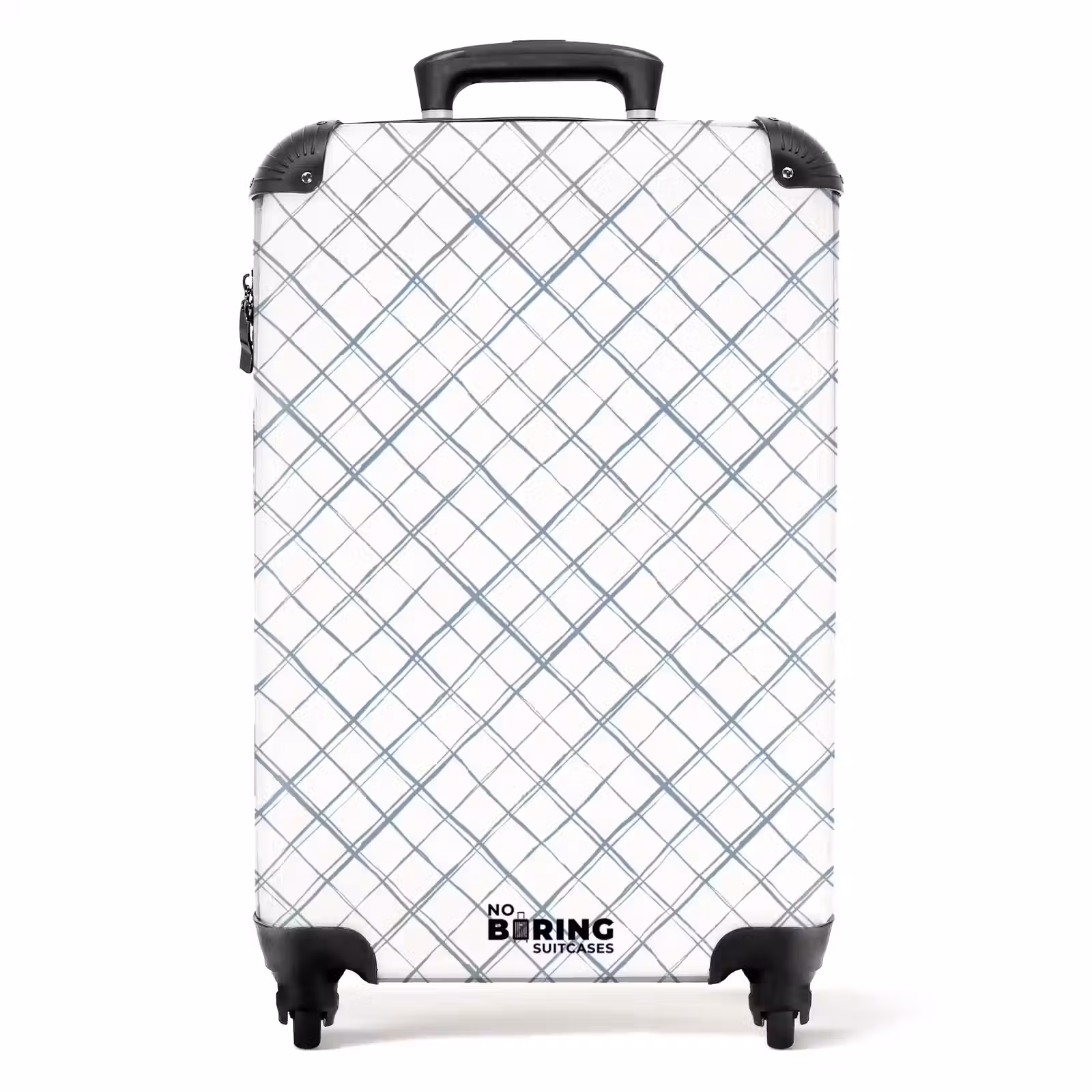 Suitcase - Diagonally intersecting lines on a white surface — 1