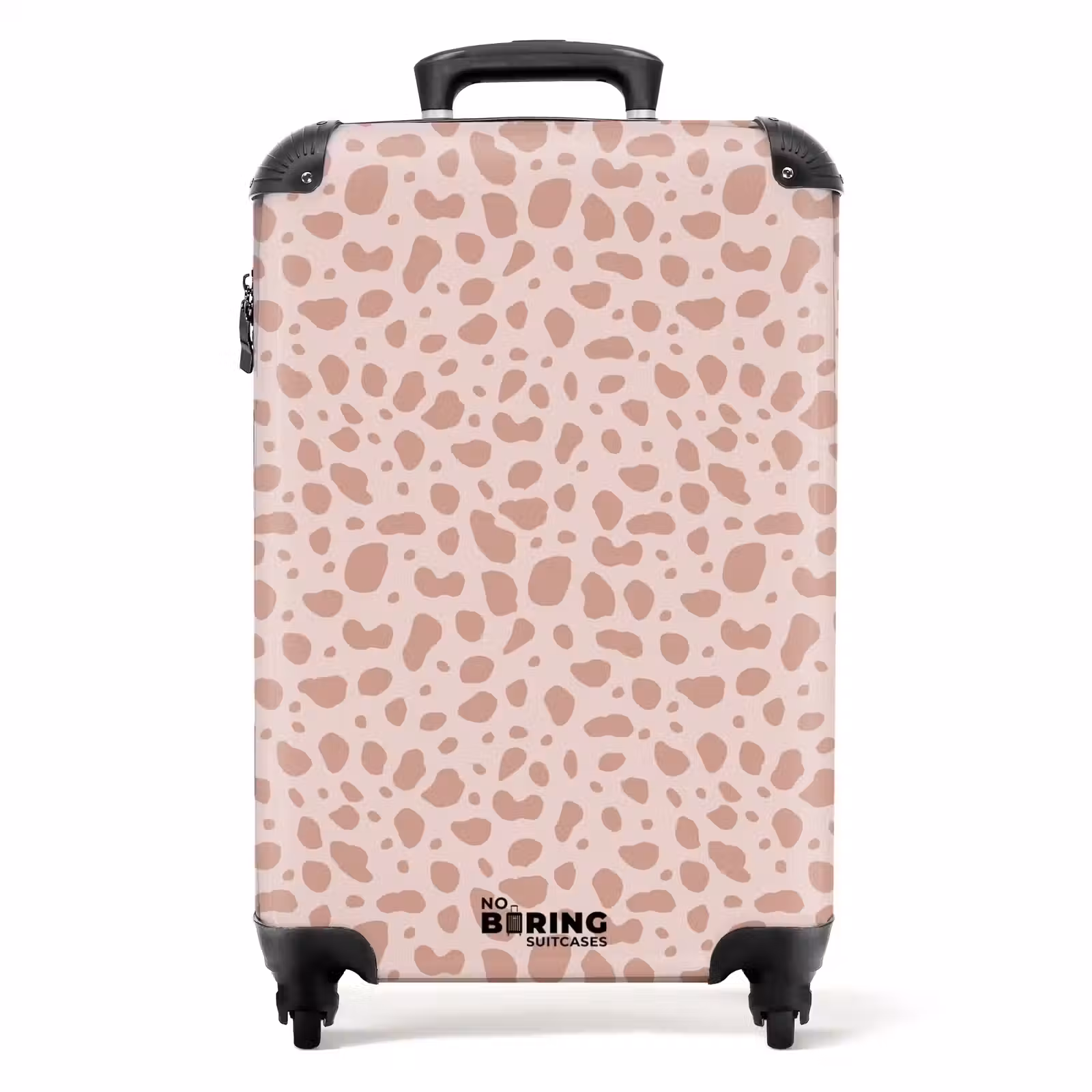 Suitcase - Leopard pattern on powder pink — 1