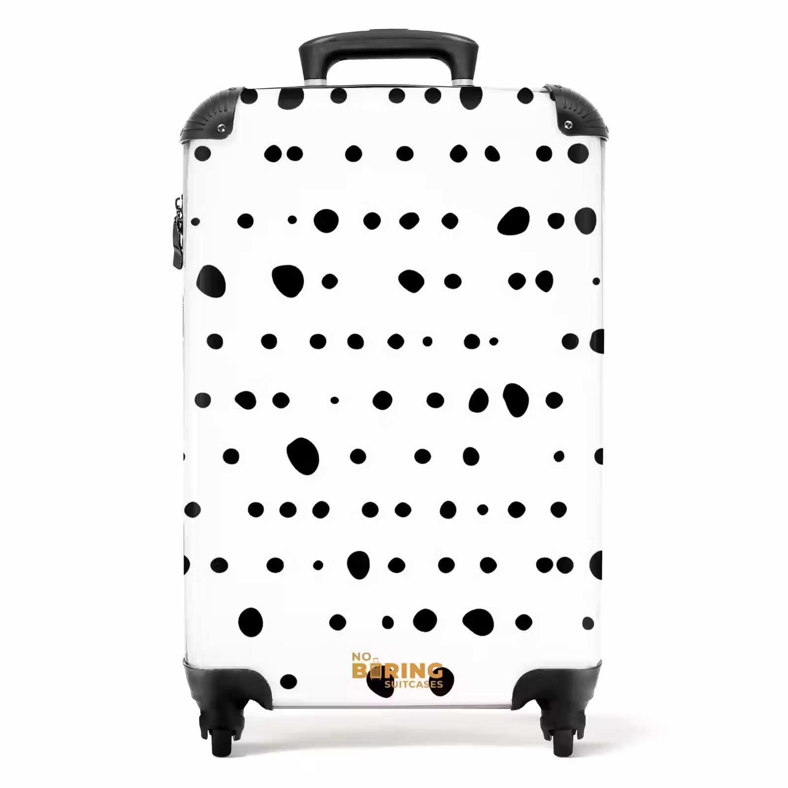 Suitcase - Organic black dots on white background — 1