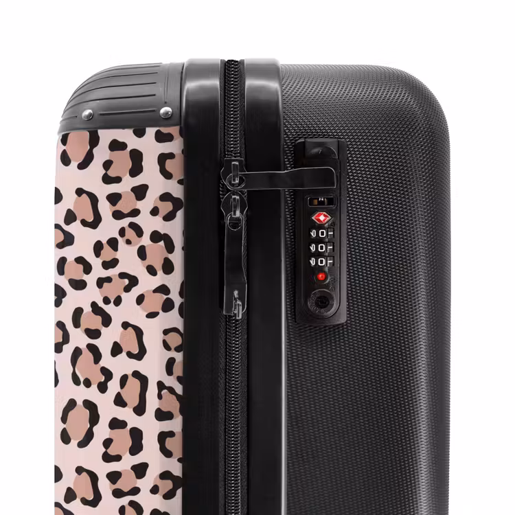 Suitcase - Animal spots on light pink — 5