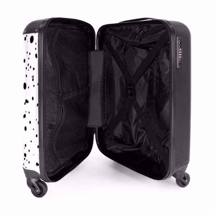 Suitcase - Black dots of varying sizes on a white background — 3