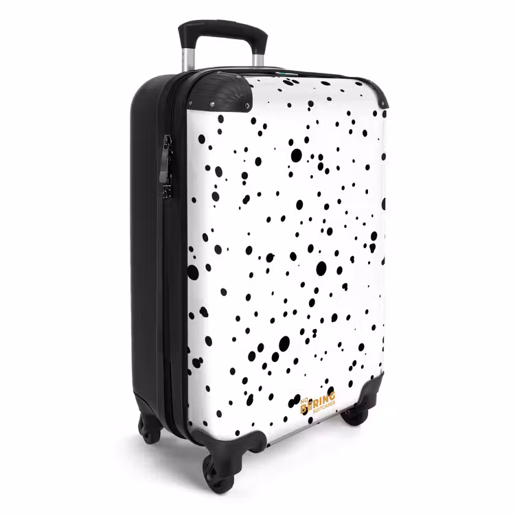 Suitcase - Black dots of varying sizes on a white background — 4