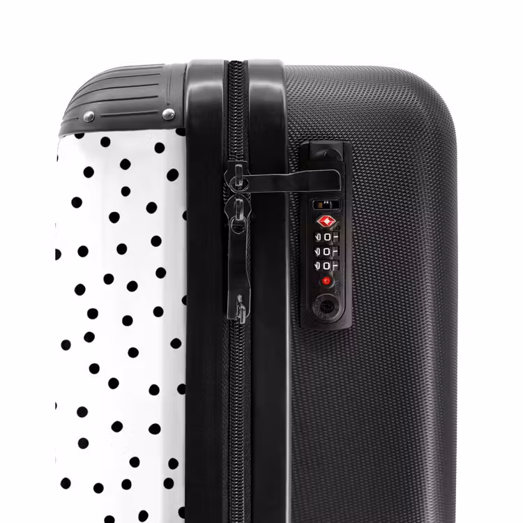 Suitcase - Black dots rain over a white surface — 5
