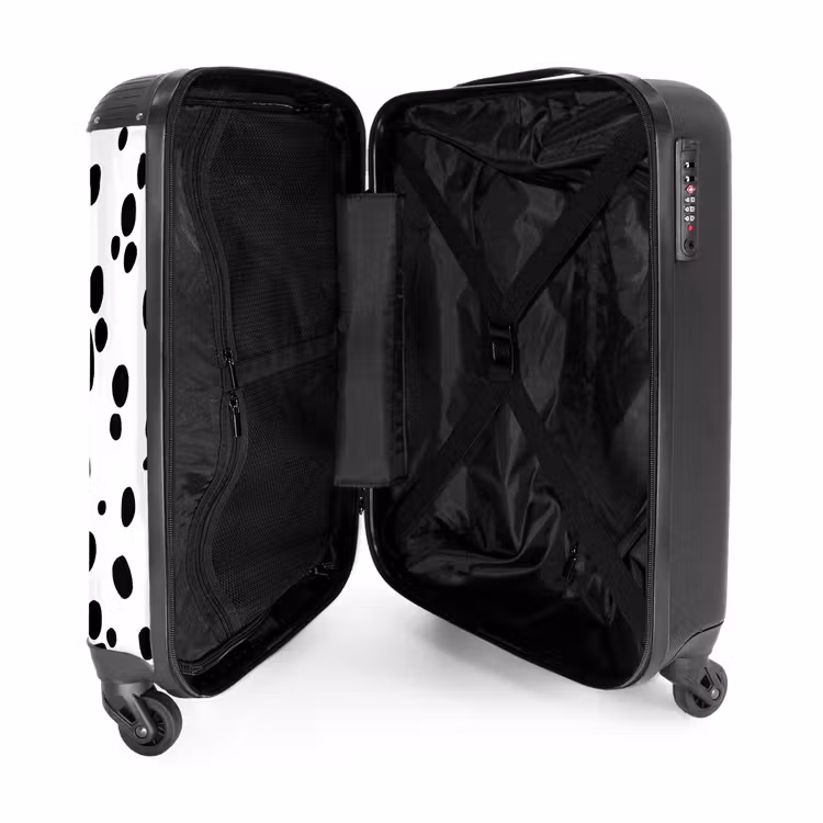 Suitcase - Black ovals over a white background — 3