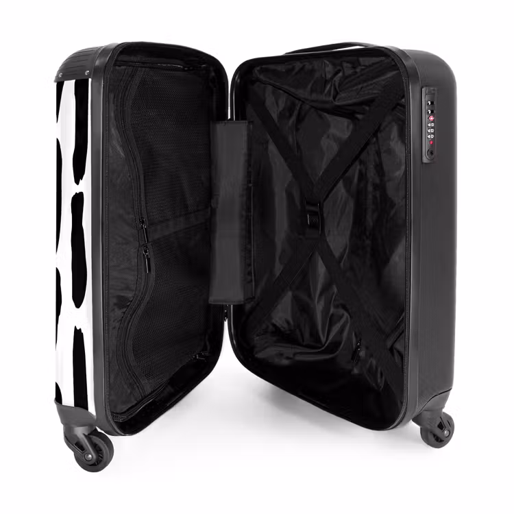 Suitcase - Black shapes on a white background — 3