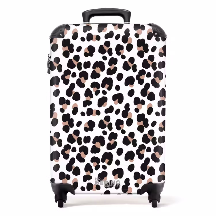 Suitcase - Black spots with white background — 1