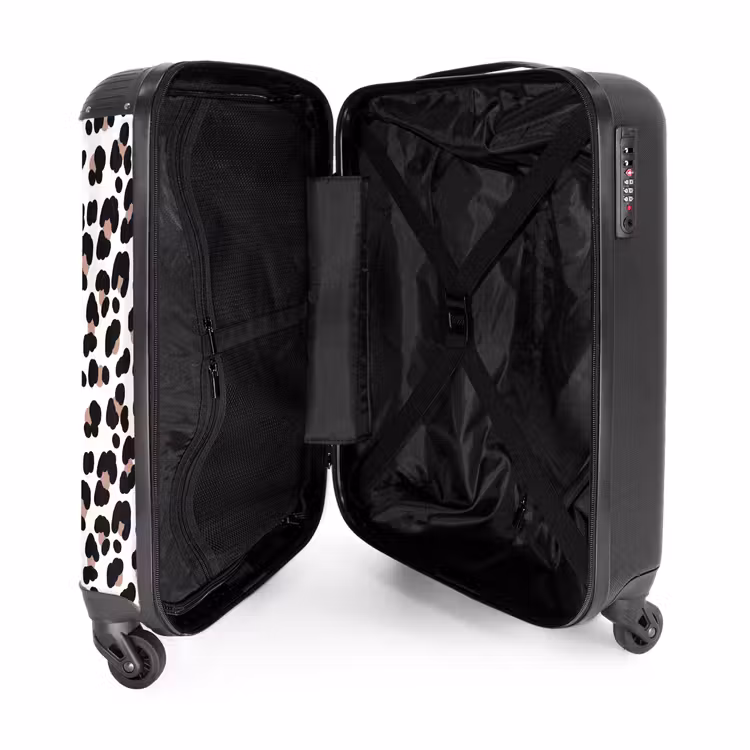 Suitcase - Black spots with white background — 3
