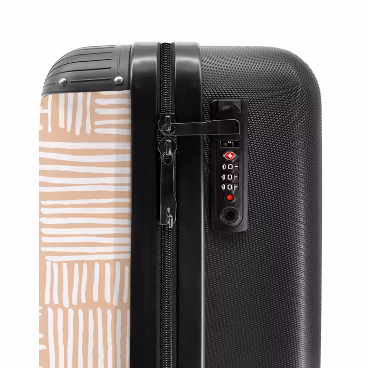 Suitcase - Checkered blocks with white brushstrokes — 5
