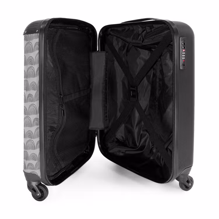 Suitcase - Dark gray semicircles — 3