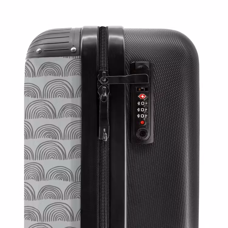 Suitcase - Dark gray semicircles — 5