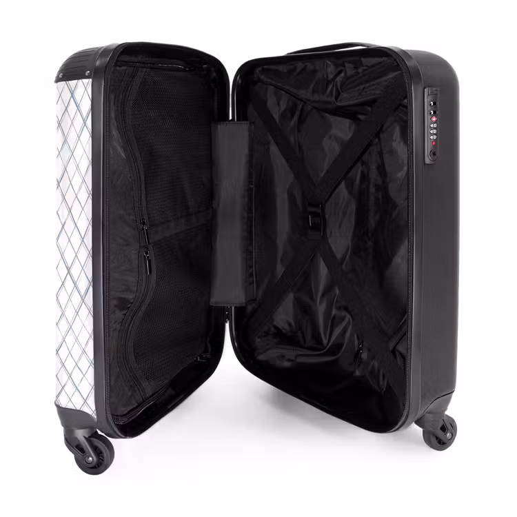 Suitcase - Diagonally intersecting lines on a white surface — 3