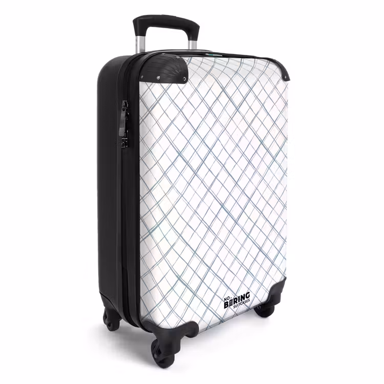 Suitcase - Diagonally intersecting lines on a white surface — 4