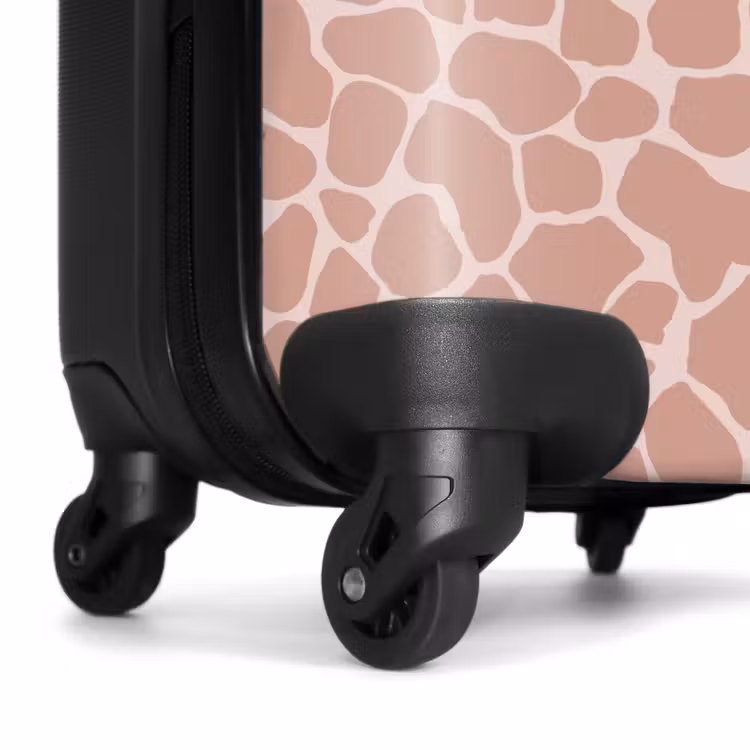 Suitcase - Girraffen pattern on light pink — 6