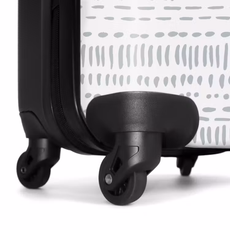Suitcase - Gray dotted stripe pattern — 6