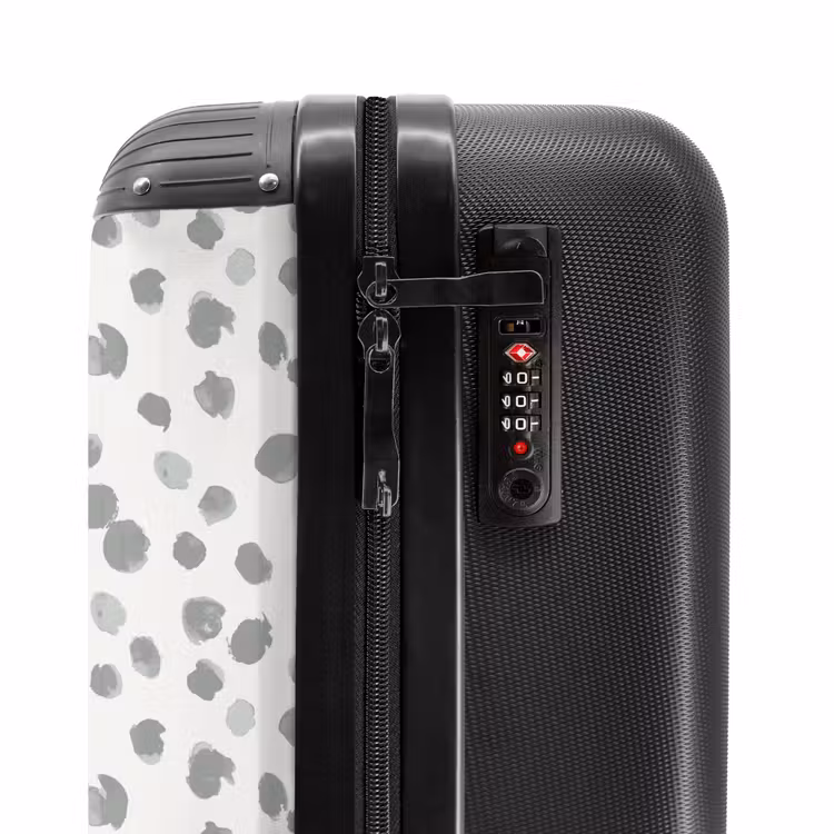 Suitcase - Gray paint splashes on an off-white — 5