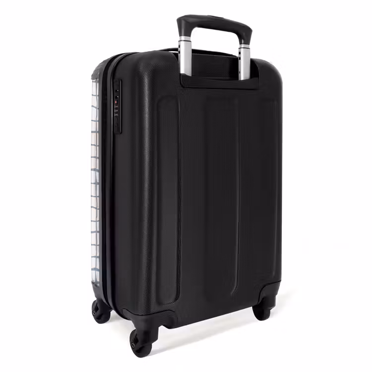 Suitcase - Hand-drawn blue grid with soft corners — 2