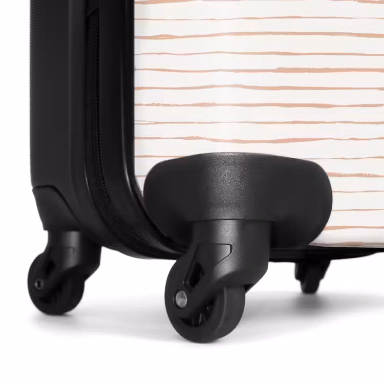 Suitcase - Irregular terracotta lines on light beige ground — 6
