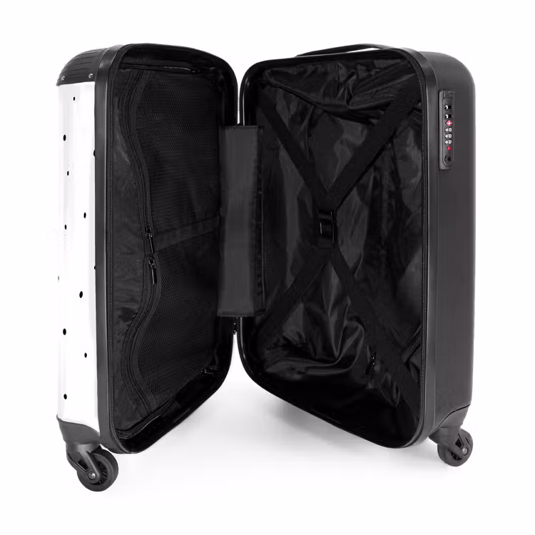 Suitcase - Minimalist dotted field — 3