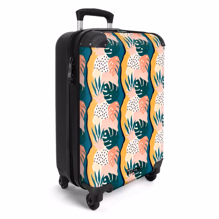Suitcase - Monstera leaves in various colors — 4