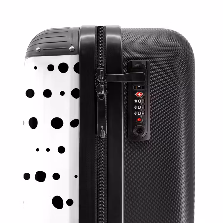 Suitcase - Organic black dots on white background — 5
