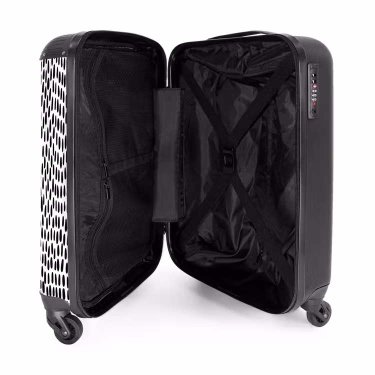 Suitcase - Oval dots on white background — 3
