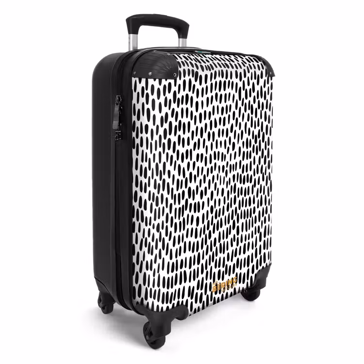 Suitcase - Oval dots on white background — 4