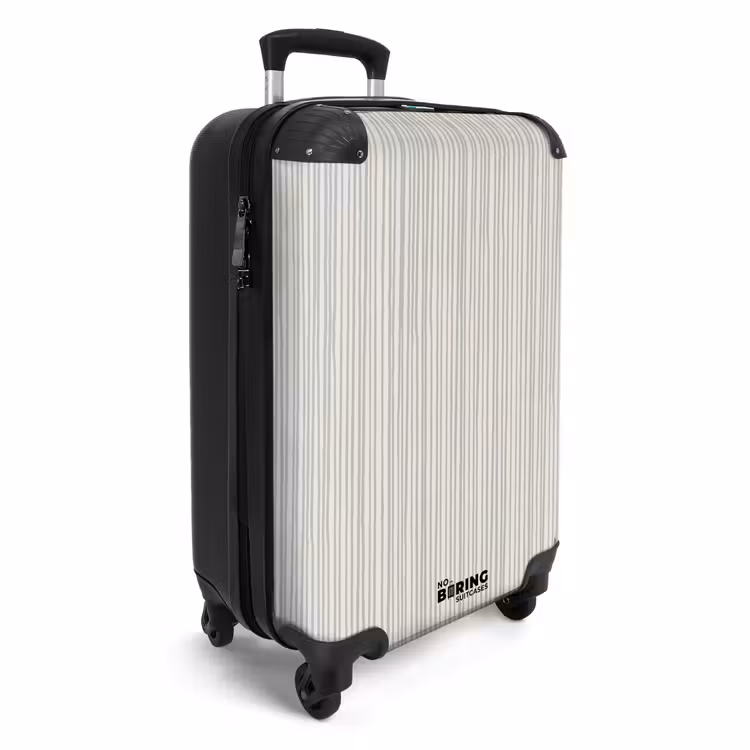 Suitcase - Paint stripes in blue-gray — 4