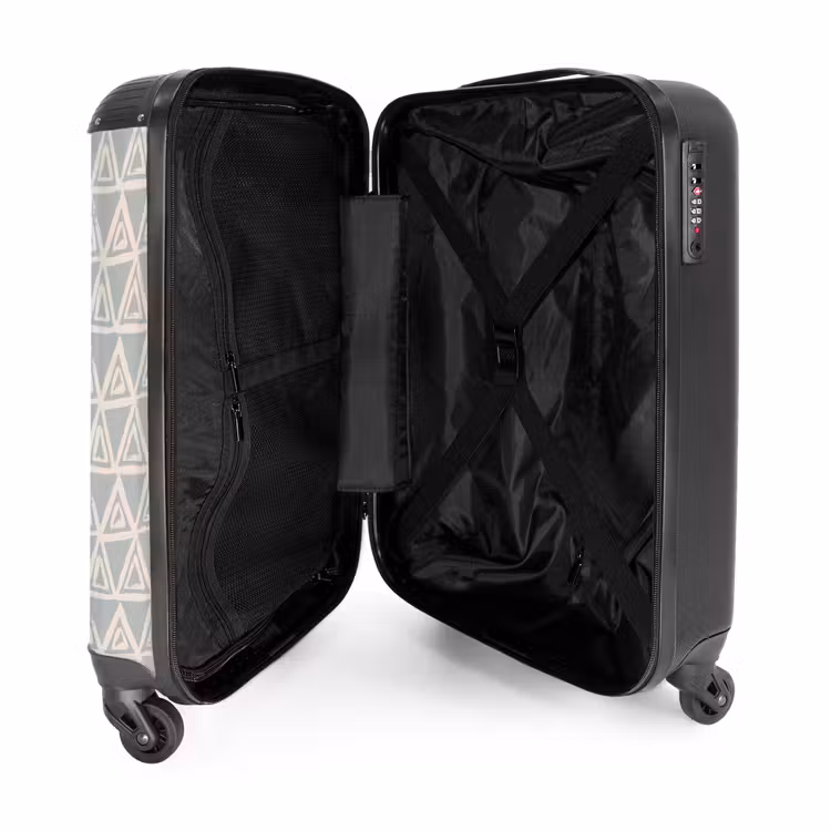 Suitcase - Repeating triangle structure in pastel — 3