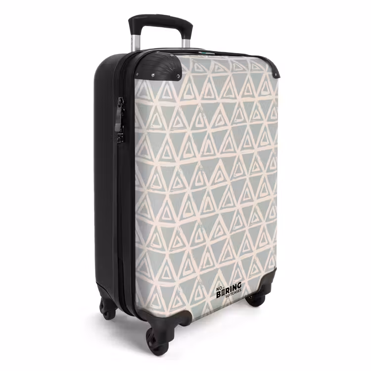 Suitcase - Repeating triangle structure in pastel — 4
