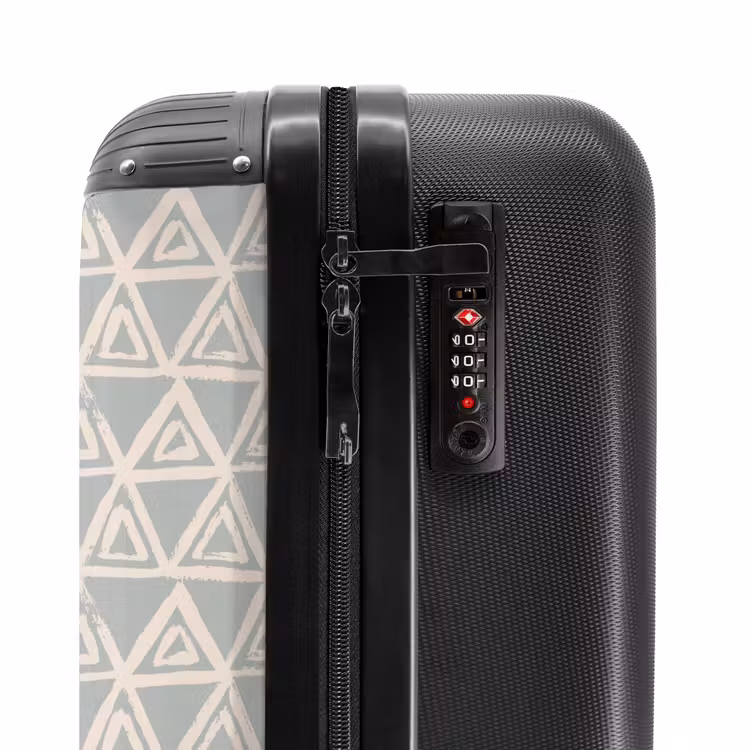 Suitcase - Repeating triangle structure in pastel — 5