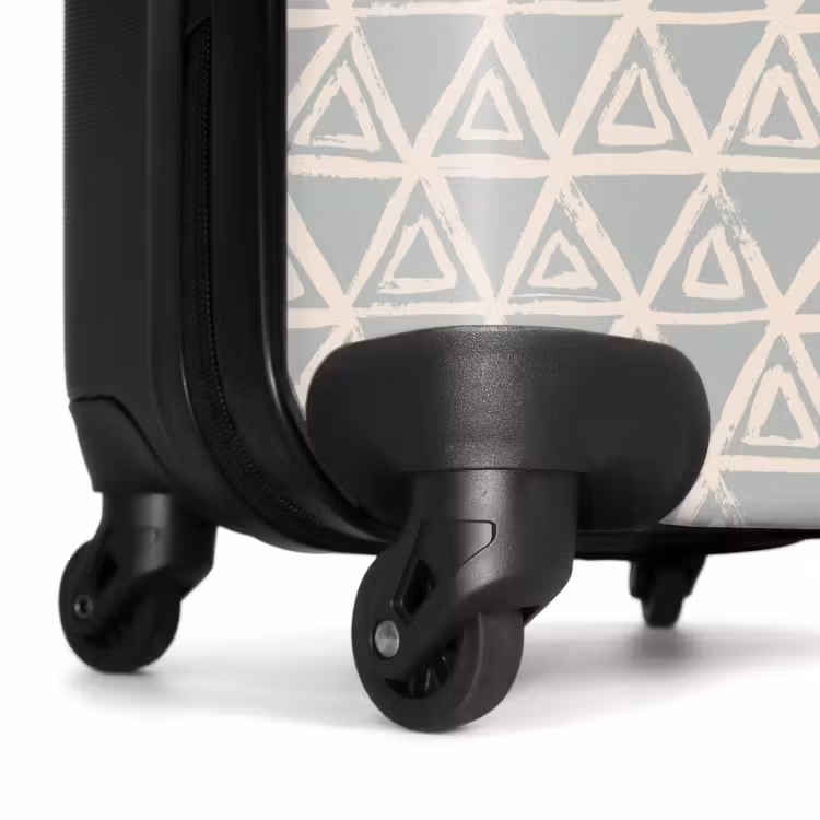 Suitcase - Repeating triangle structure in pastel — 6