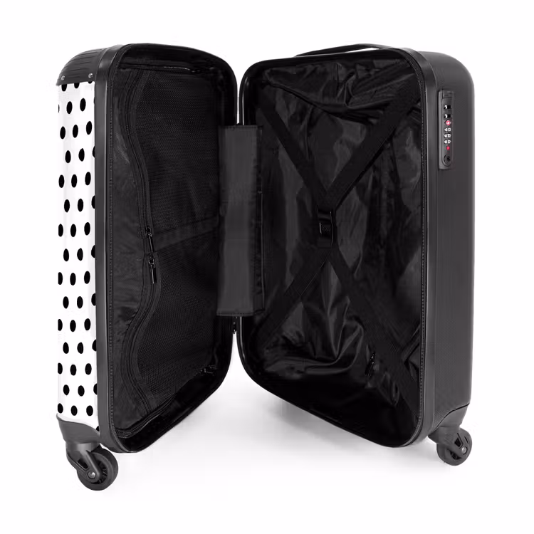 Suitcase - Symmetrically placed black dots over a white background — 3