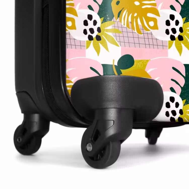 Suitcase - Tropical leaf pattern — 6