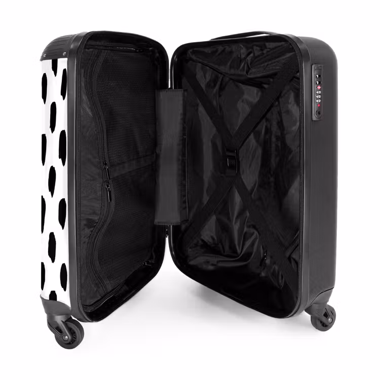 Suitcase - Vertical spots on a white background — 3